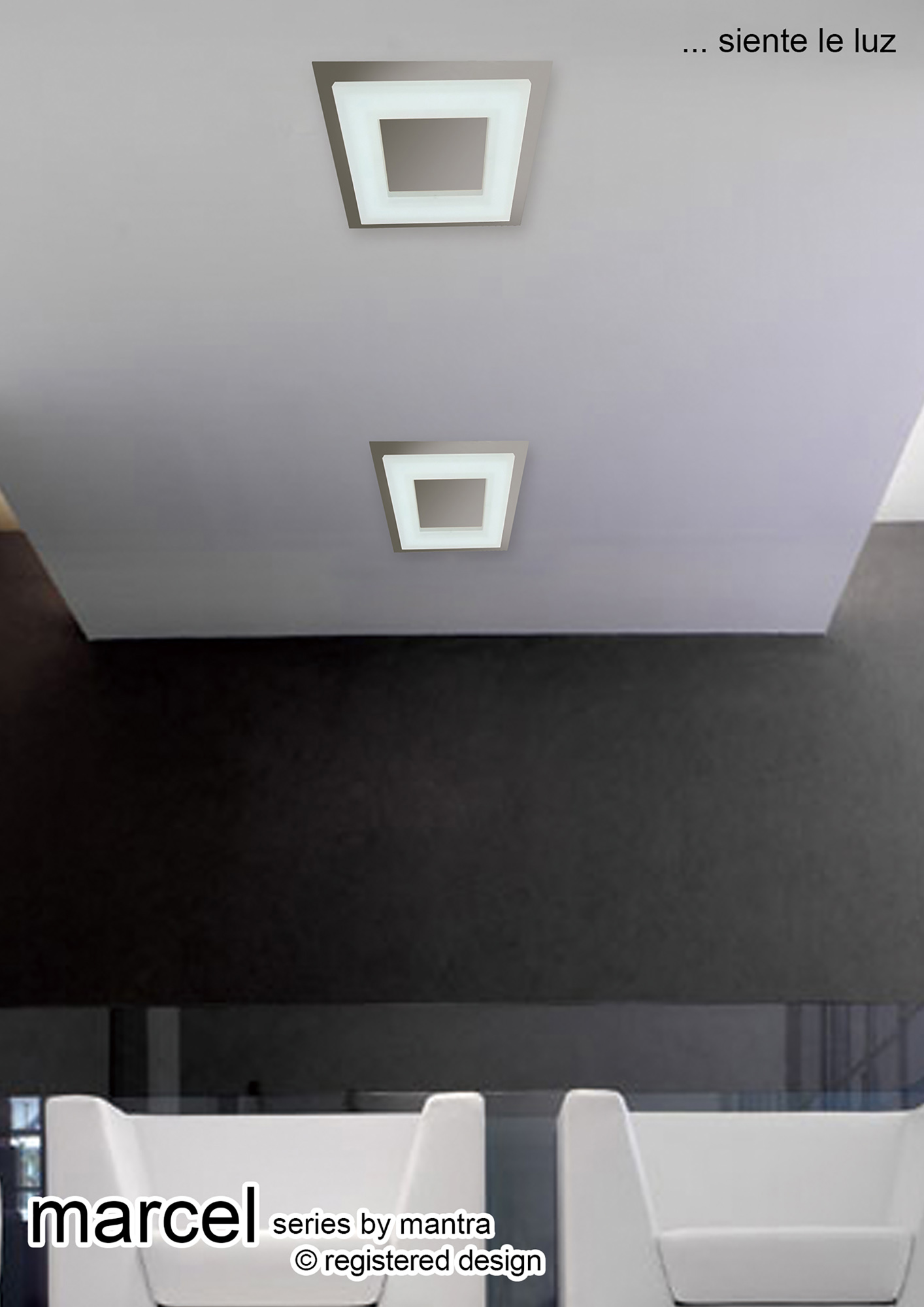 Marcel Recessed Ceiling Luminaires Mantra Fusion Square/Rectangular Recess Ceiling